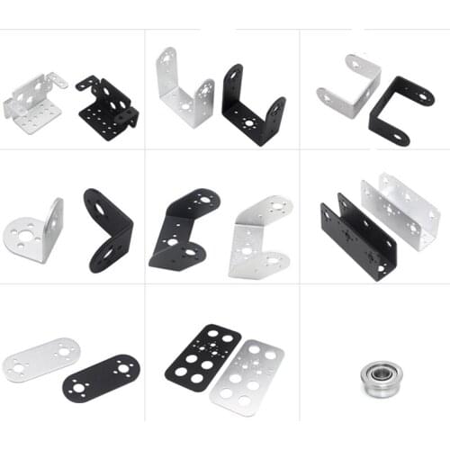 Servo Bracket For Standard Servo Steering Bearing Bracket To DIY Humanoid Robot Arm Robotic Part Accessory Platfrom U Beam L Toy