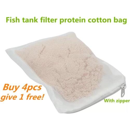 Fish tank filter material net bag bacteria house activated carbon bag plastic zipper protein cotton net bag Fine mesh