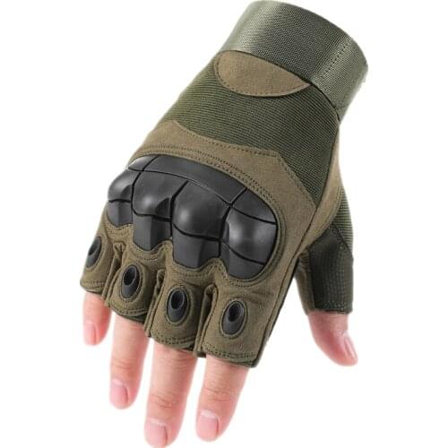 Tactical Rubber Knuckle Half Finger Gloves Mens Army Military Combat Hunting Shooting Airsoft Paintball Male Tactical Gloves