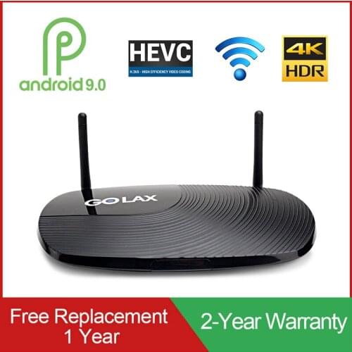 Golax M8 Android 9.0 TV Box Quad Core Amlogic S905W Quad Core 1G 8G H.265 2.4GHz Wifi 100M LAN 4K Media Player HDR Smart TV box