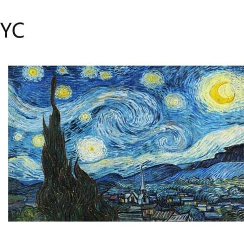 Van Gogh Starry Night Scenery Canvas Painting Crafts Wall Art Painting Impressionist Posters and Art Photos Home Decor Prints