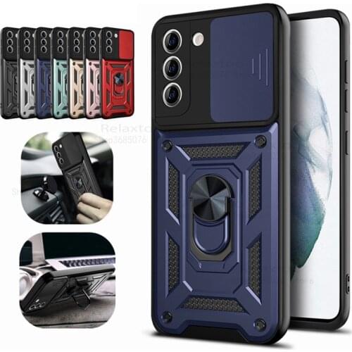Lens Protection Case for Samsung Galaxy S21 Ultra Note 20 S20 FE Plus Armor Coque Magnetic Camera Anti-Fall Phone Case Cover