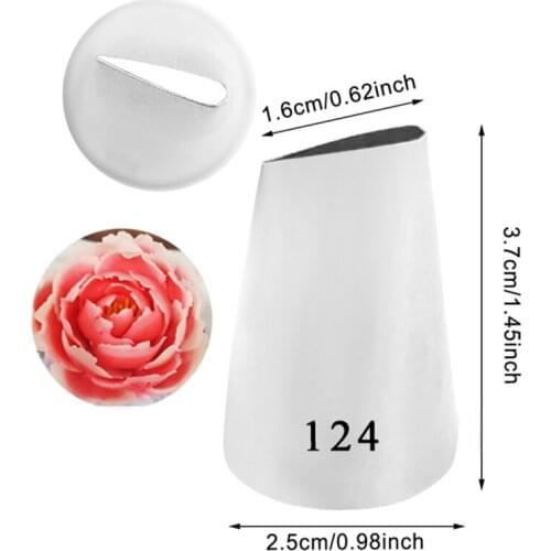 1PCS Austin Rose Cream Tips Stainless Steel Icing Piping Nozzles Cake Cream Decorating Cupcake Pastry Kitchen Tools Lot #124
