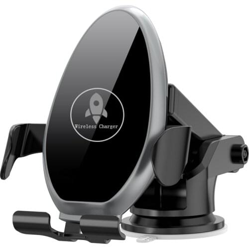 15W Fast Wireless Charging For IPhone Samsung Xiaomi Infrared Induction Fast Wireless Charging Car Phone Holder For IOS Android