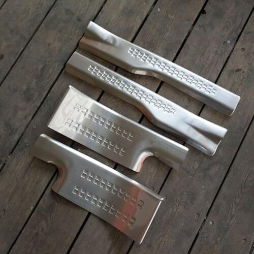 ACCESSORIES FIT FOR Mitsubishi Outlander Door Scuff Sill Plates Kick Step Entry Trim Cover Plate 2013 to 2018