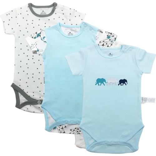 Baby babies bebes clothes newborn bodysuit long sleeve cotton printing infant clothing 3pcs 6-24 Months
