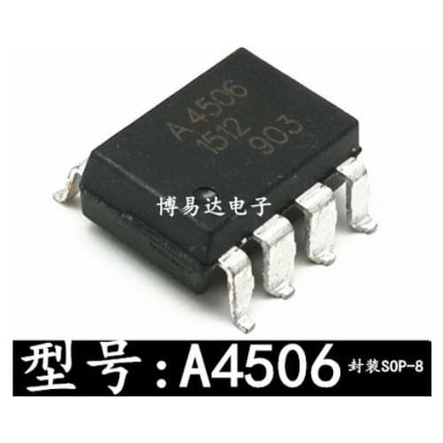 Free Shipping 50pcs A4506 HCPL-4506 SOP-8 A4506 A4506V