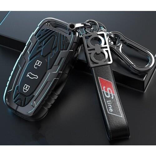New Car Key Case Cover For Audi A3 A4 A4L B5 B6 B7 B8 B9 A5 A6 A6L C5 C6 Q3 Q5 Q7 S5 S7 RS3 TT Remote Keychain Accessories