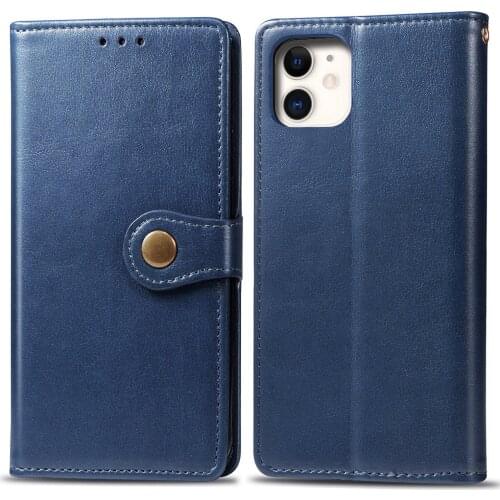 Pu Leather Flip Phone Case For iPhone 11 12 Pro Max 12 Mini XS Max X XR 8 7 6s 6 Plus SE 2020 Wallet Card Slots Stand Cover Case