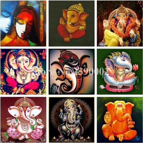 DIY Diamond Painting Elephant Embroidery Full Square Diamond Mosaic Cross Stitch Rhinestone Painting Home Decor Christmas Gift