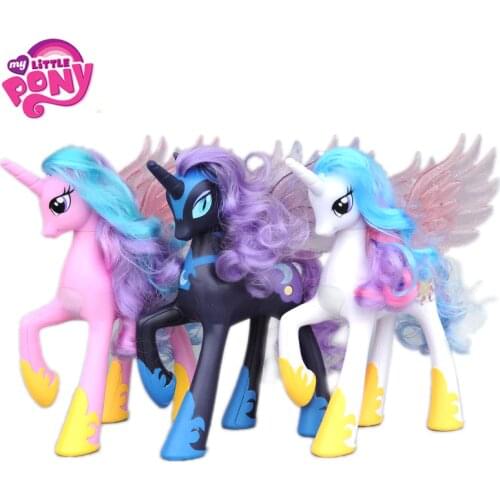 NEW 22cm My Little Pony Friendship is Magic Princess Celestia Cadance Luna Action Figure Doll Christmas Gift Toy For Girl