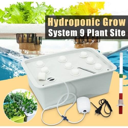 9 Holes 220V Plant Site Hydroponic System Indoor Garden Cabinet Box Grow Kit Bubble Garden Pots Planter Nursery Pot