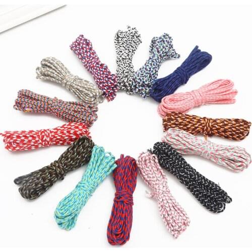 5Meter 3.5mm Cotton Braided Cord Twisted Cord Rope Craft Macrame String DIY Handmade Home Wedding Decoration Supplies