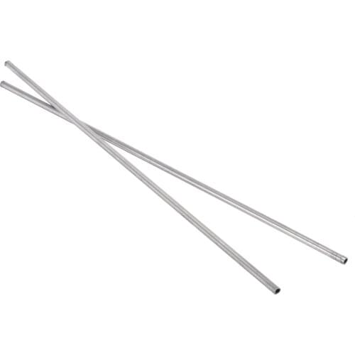 2pcs Silver 304 Stainless Steel Capillary Tube with High Temperature Resistant 4mm OD 3mm ID 250mm Length for Power Tool