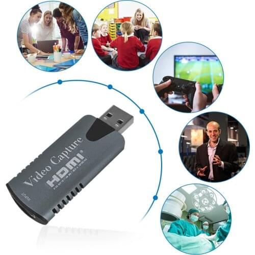 Video Capture Card 2.0 4K 60HZ HDML Video Game Grabber Record Card Audio AV for Camera Switch Live Streaming Camcorder