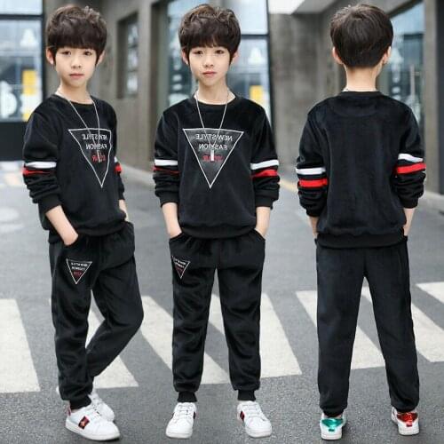 Children Clothing Set 2020 Autumn spring boys Clothes Hoodies+Pants Outfit Kids sports Clothes Suit For boy Clothing Sets