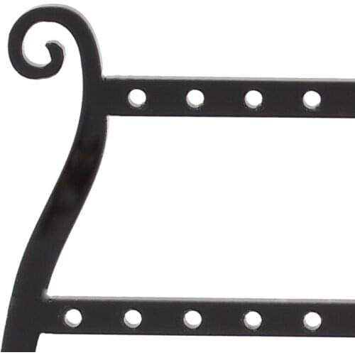 Hot New 2 In 1 Acrylic Earrings Studs 25 Hole Showcase Display Stand Holder Acrylic Jewerly Black Color