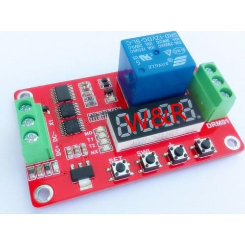 DRM01/One road multi-function relay module/delay/self-lock/cycle/timing/time relay/etc