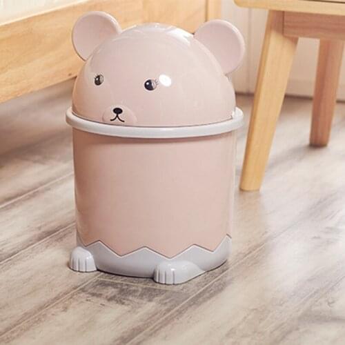 Vehicle garbage can Small paper basket with cover Mini garbage can Cover the trash can