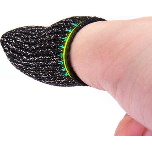 2Pcs/Set Gaming Finger Sleeves Anti-slip Anti-sweat Protection for Phone Games UY8