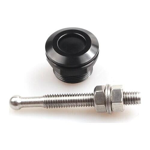 New Aluminum Alloy Universal Car Quick Latch Push Button Billet Hood Pin Engine Bonnet Lock Clip Kit