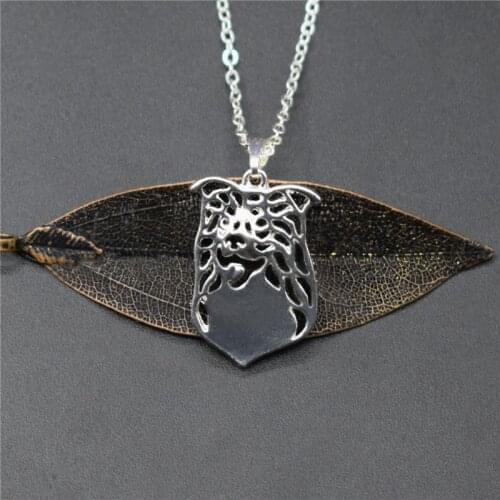 Elfin Wholesale Trendy Border Collie Necklaces Gold Color Silver Color Dog Jewellery Border Collie Pendant Necklaces Women Men