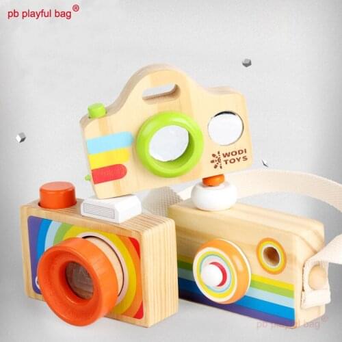 PB Playful Bag Wooden bee eye prism kaleidoscope childrens educational toys creative simulation single reflection camera ZG18