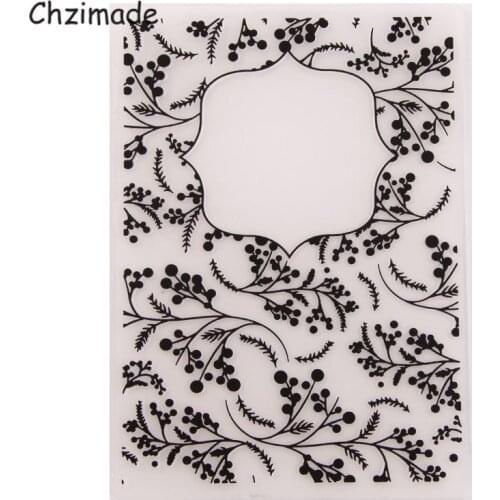 Chzimade Leaf Plastic Embossing Folders Templates For Diy Scrapbooking Photo Album Paper Card Making Crafts