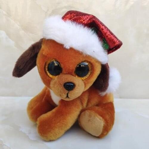 Ty Plush Doll 15cm Christmas Theme Cute Soft Stuffed Doll Snowman Bear Deer Penguin Unicorn Children Toys Gift