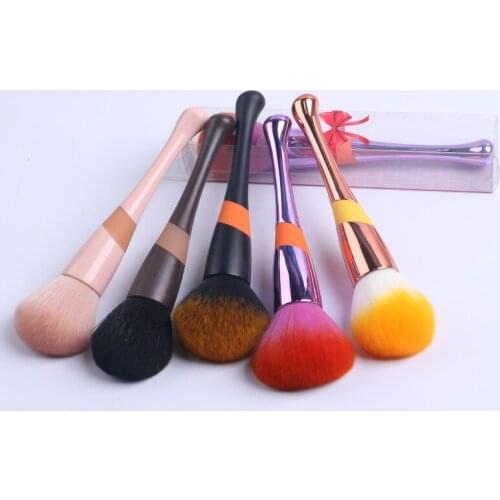 Rose Gold Nail Art Dust Brush for Manicure Beauty Brush Blush Powder Brushes Fashion Gel Nail Accessories Nail Material Tools