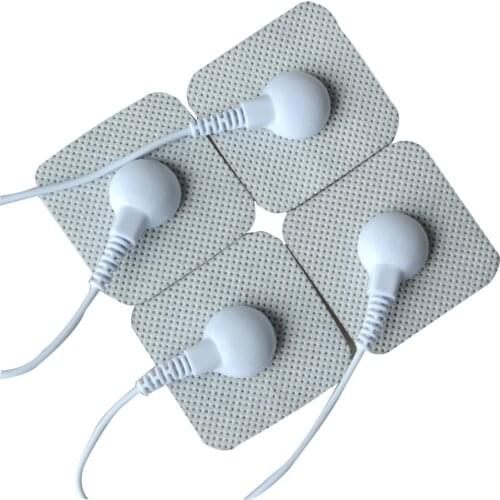 20Pcs/Lot Self Adhesive Replacement Electrode Pads Square 4*4cm Tens Nowoven Body Slimming Muscle Stimulator With Sealed Bag