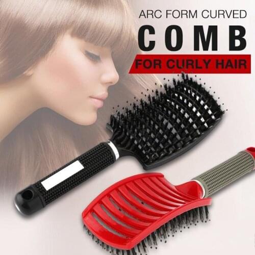 Hair brush Girls Hair Scalp Massage Comb Women Wet Curly Detangle Hair Brush for Salon Hairdressing Styling Tool