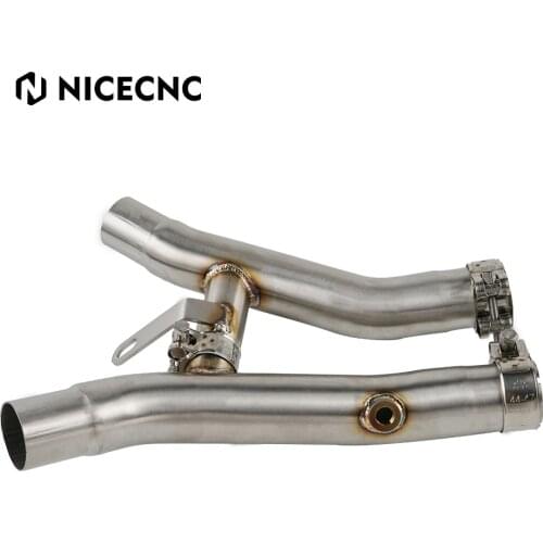 NICECNC Stainless Steel Motorcycle De-cat Muffler Exhaust Pipe Replacement for HAYABUSA GSX 1300 R GSX 1300R 2008-2018 2017