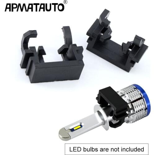 2Pcs H1 LED Headlight Bulb Lamp Conversion Adapter Holder Base High Beam For Ford Focus For Mondeo For KIA Carnivl