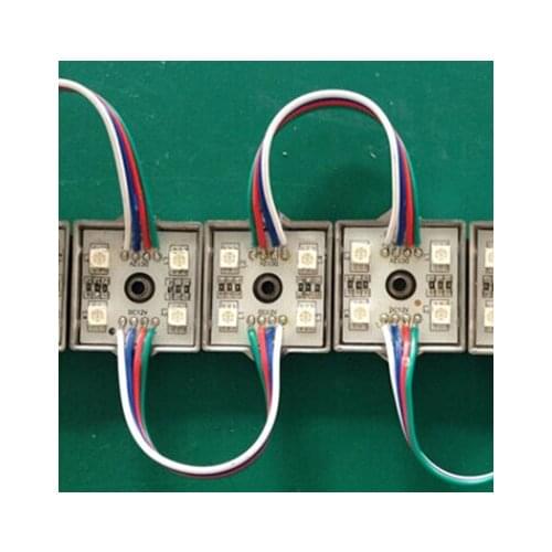 5050smd led module white/warm white/red/green/blue/yellow/RGB color 4leds DC12V waterproof IP67 for outdoor led channel letter