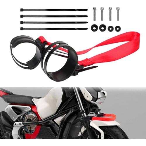 Universal Motorcycle Holding Strap Pull Sling Belt Rescue Kit Enduro Racing Pit Dirt Bike Accessories For 50-70mm Fork Pipe Seat