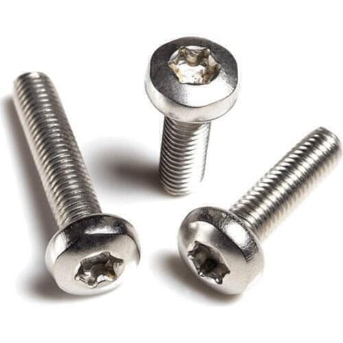 68pcs M3 torx screw bolt round head screws pan HD bolts 304 stainless steel machine thread nail plum socket nails 6mm-35mm long