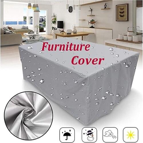 Patio Waterproof Cover Outdoor Garden Furniture Covers Rain Snow Chair covers for Sofa Table Chair Dust Proof Cover