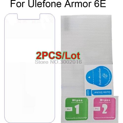 2Pcs Tempered Glass for Ulefone Armor 6 Screen Protector cover Explosion-proof Mobile phone Film for Ulefone Armor 6E Case Glass