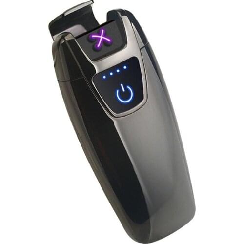 Touch Screen Induction Dual Arc USB Charging Lighter Technology Lighters Smoking Accessories Cigarette Arc Lighter Warterproof