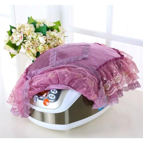 1Pcs Fashion Rural Oval Lace embroidery Rice cooker cloth Dust cover Multifunctional Electric rice cooker dustproof cloth cover