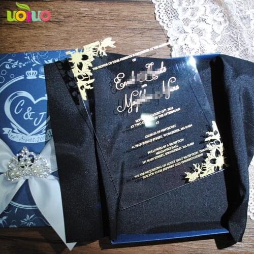 10pcs luxury wedding laser cut invitation card 3d laser cut romantic wedding invitation card guangzhou