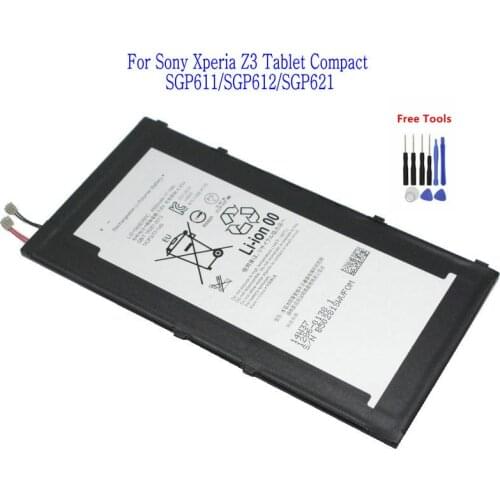 1x 4500mAh LIS1569ERPC Replacement Battery For Sony Xperia Tablet Z3 Compact SGP611 SGP612 SGP621 + Repair Tools kit