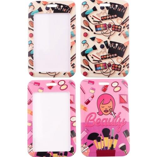 PC3273 Beauty Cosmetics Makeup Artist Lanyard Card ID Holder Car KeyChain Gym Mobile Phone Badge Key Ring Holder Jewelry