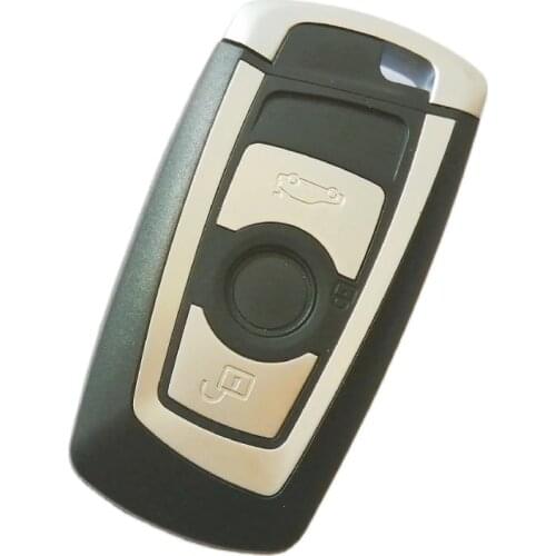 With LOGO Replacement remote Key Shell For BMW 1 3 5 6 7 Series X3 X4 Key Fob Protector Case 3 Button Car Key Shell