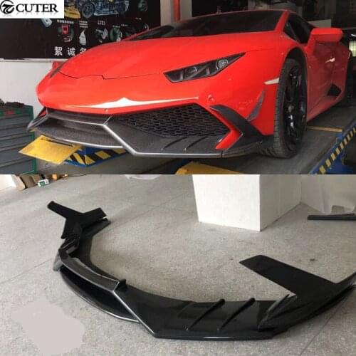 LP610 LP580 Carbon fiber FRP M style front bumper lip For Huracan LP610 LP580 car body kit 2015