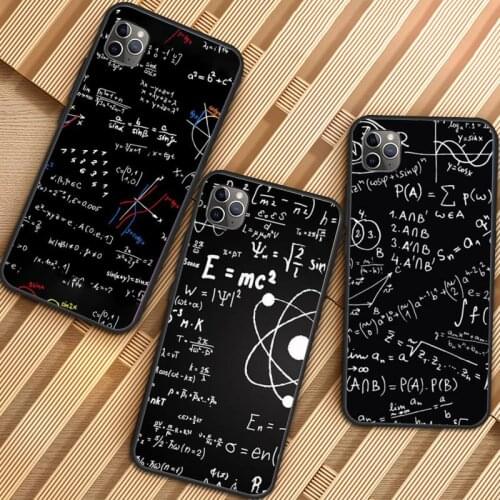 Physics Chemical Mathematics Phone Case for iPhone 11 12 pro MINI XS MAX 8 7 6 6S Plus X 5S SE 2020 XR