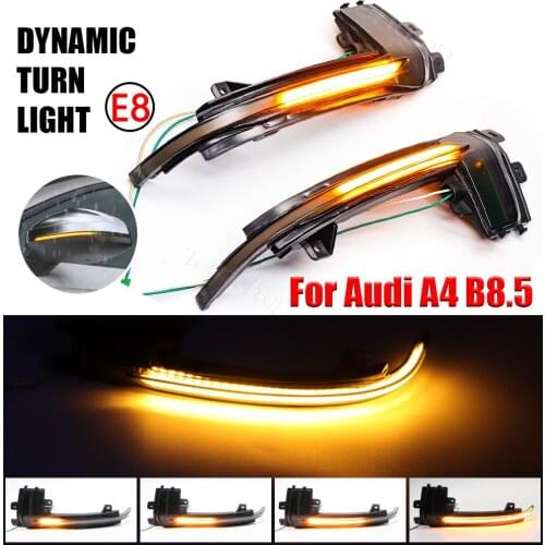For Audi A4 A5 B8 B8.5 A3 8P Q3 A6 C6 S6 SQ3 A8 Dynamic LED Turn Signal Light Sequential Rearview Mirror Indicator Blinker Light