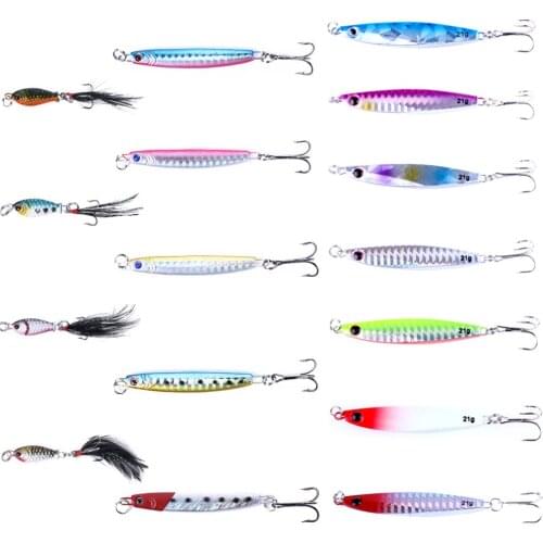 HENGJIA 9/11/12/16PCS Fishing Lures Artificial Set Mixed Lead Baits Jig Pike Carp Pesca Fishing Gear