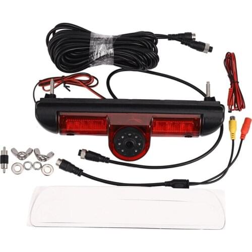 Car Rear View Brake Light Camera Car Reversing Camera 8Led Light Infrared Night-Vision Camera for Fiat Ducato X250 Citroen Jumpe
